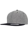 Snapback Cap FLEXFIT Melange Solid Black Melange-Black